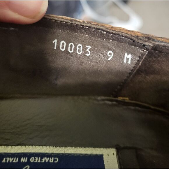 Cole Haan Bragano Brown Leather Tassle Mens Loafers Italy 9 - Picture 8 of 10